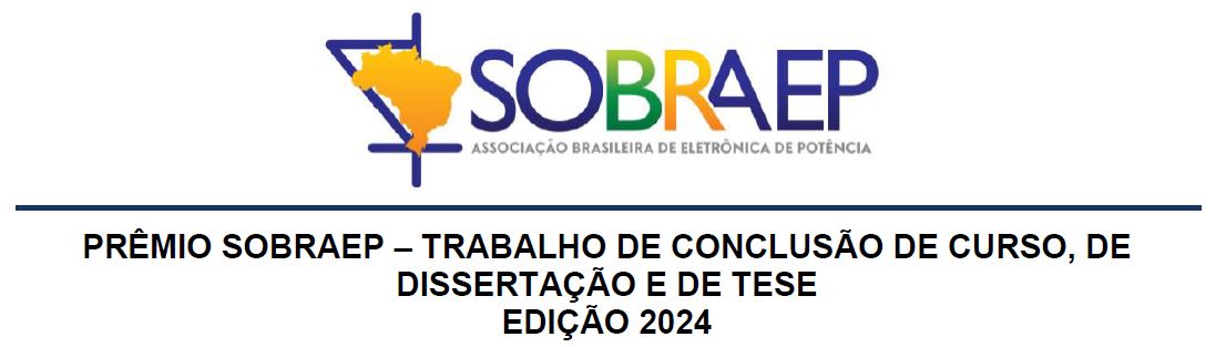 Prêmio SOBRAEP 2024 – Trabalhos de Conclusão de Curso, Dissertações e Teses